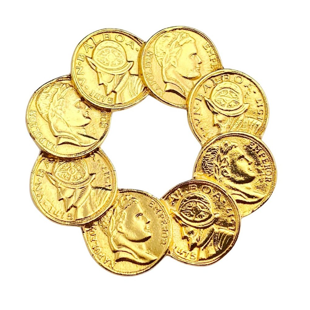 Vintage‎ French Coin Brooch